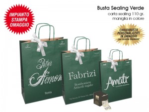 BUSTE IN CARTA SEALING VERDE 